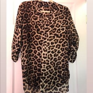 Leopard print blouse